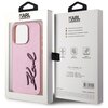 Etui KARL LAGERFELD Wrinkled Metal Signature do Apple iPhone 15 Pro Różowy Marka telefonu Apple