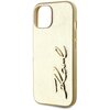 Etui KARL LAGERFELD Wrinkled Metal Signature do Apple iPhone 15 Złoty Typ Etui nakładka