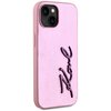 Etui KARL LAGERFELD Wrinkled Metal Signature do Apple iPhone 15 Różowy Kompatybilność Apple iPhone 15