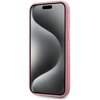 Etui KARL LAGERFELD Wrinkled Metal Signature do Apple iPhone 15 Różowy Dominujący kolor Różowy