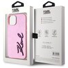 Etui KARL LAGERFELD Wrinkled Metal Signature do Apple iPhone 15 Różowy Marka telefonu Apple