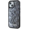 Etui KARL LAGERFELD Liquide Glitter Monogram Gradient do Apple iPhone 15 Czarny Seria telefonu iPhone