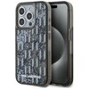 Etui KARL LAGERFELD Liquide Glitter Monogram Gradient do Apple iPhone 15 Pro Czarny