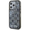 Etui KARL LAGERFELD Liquide Glitter Monogram Gradient do Apple iPhone 15 Pro Czarny Seria telefonu iPhone