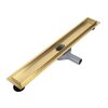 Odpływ liniowy REA Neox Pro G2702 Złoty szczotkowany 70 cm Kratka Brak