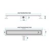 Odpływ liniowy REA Neox Pro G2702 Złoty szczotkowany 70 cm Rodzaj produktu Liniowy