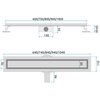 Odpływ liniowy REA Neox Pro G2703 Złoty szczotkowany 80 cm Rodzaj produktu Liniowy