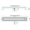 Odpływ liniowy REA Neox Pro G2704 Złoty szczotkowany 90 cm Rodzaj produktu Liniowy