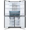 Lodówka SHARP SJ-GP780D-BK No Frost 183cm Czarne szkło ION Plasmacluster Pojemność [l] 366 chłodziarka + 206 zamrażarka