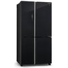 Lodówka SHARP SJ-GP780D-BK No Frost 183cm Czarne szkło ION Plasmacluster Roczne zużycie prądu 320 kWh = 368 zł