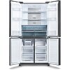 Lodówka SHARP SJ-MP780D-SL Side by Side  No Frost 183cm 4D Icon Plasmacluster Ciemny inox Roczne zużycie prądu 320 kWh = 368 zł