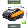 Robot koszący YARD FORCE YF-RC400RIS sterowanie Wi-Fi Materiał wykonania Tworzywo sztuczne