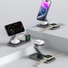 Ładowarka indukcyjna TECH-PROTECT QI15W-A47 3w1 MagSafe Czarny Dedykowany model Urządzenia MagSafe