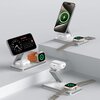 Ładowarka indukcyjna TECH-PROTECT QI15W-A47 3w1 MagSafe Biały Czujniki Zabezpieczenie przeciwprzepięciowe