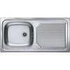 Zlewozmywak jednokomorowy z ociekaczem ALVEUS Basic 60 1008843K Satynowy 43.5x86