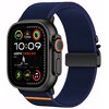 Pasek TECH-PROTECT Nylon Clasp do Apple Watch 6/7/8/9/SE/Ultra (44/45/46/49mm) Granatowy Materiał Nylon