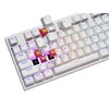 Klawiatura GENESIS Thor 404 NKG-2300 RGB Biały Komunikacja z komputerem Przewodowa