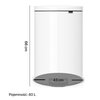 Kosz na śmieci z pedałem BRABANTIA 485244 FlatBack cichy domyk, wyjmowane wiadro, stal 40L Biały Kolor Biały