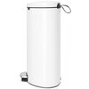 Kosz na śmieci z pedałem BRABANTIA 485244 FlatBack cichy domyk, wyjmowane wiadro, stal 40L Biały Typ Pedałowy