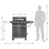 Grill gazowy BROWIN dragON BBQ G201 331201 18.8 kW 67,5 x 43,5 cm Liczba rusztów 4