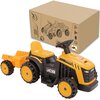 Traktor dla dziecka EVO Trailer z Przyczepką Żółto-czarny Rodzaj biegu Przód