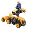 Traktor dla dziecka EVO Trailer z Przyczepką Żółto-czarny Czas działania [min] 40