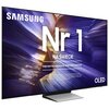 Na zdjęciu widoczny jest telewizor z logo "SAMSUNG" oraz dużym napisem "Nr 1 NA ŚWIECIE" na tle abstrakcyjnej, kolorowej grafiki. Dodatkowy tekst to: "Najczęściej kupowane telewizory od 19 lat" oraz "OLED".