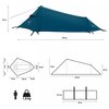 Namiot NILS CAMP Skyair 1 NC2501 Niebieski Z przedsionkiem Nie