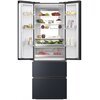 Lodówka HAIER HFW7720ENMB Side by Side No frost 200.6cm Czarna Liczba półek 3