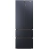 Lodówka HAIER HFW7720ENMB Side by Side No frost 200.6cm Czarna Liczba półek na butelki 2
