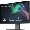 Monitor z czarną ramką wyświetla kolorową grafikę z tekstem: "ViewSonic ColorPro", "5K UHD+", "DCI-P3", "THUNDERBOLT" oraz "27"".