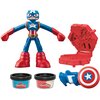Ciastolina PLAY-DOH Marvel Kapitan Ameryka G00565X0 Funkcje rozwojowe Kreatywność