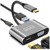 Hub ZENWIRE BYL-2310 4w1 USB Typu C 3.2 Gen. 1, Pasywny Dodatkowe informacje Aluminiowa konstrukcja