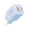 Ładowarka sieciowa TECH-PROTECT NCM33W PD33W/QC3.0 Błękitny Rodzaj złącza USB-C - 1 szt.