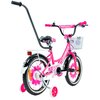 Rower dziecięcy GERMINA BMX 16 cali dla dziewczynki Czarno-różowy Rozmiar koła [cal] 16