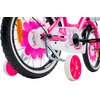 Rower dziecięcy GERMINA BMX 16 cali dla dziewczynki Czarno-różowy Wiek 4 lata