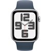 Apple Watch SE 2gen GPS 44mm koperta z aluminium (srebrny) + pasek sportowy rozmiar S/M (zimowy błękit) Kształt Prostokątny