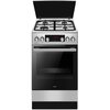 Kuchnia AMICA 523GES3.33PAHZPTSDPA(XX) Termoobieg Drabinki Prowadnice teleskopowe Pizza Steam 300˚C Kolor frontu piekarnika Srebrny