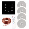 Zestaw nagłośnienia sufitowego MUSICMATE MM-SN300-B InvisiaSound Biało-czarny