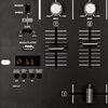 Czarny panel miksera audio z widocznymi suwakami oznaczonymi jako "BASS" oraz numerami "1" i "2", a także przyciskami "PLAY/PAUSE", "PREV/VOL-", "NEXT/VOL+" i "ON-OFF/MODE". Na wyświetlaczu widoczny jest symbol oraz litery "bt", a poniżej znajduje się por