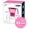 Dzbanek filtrujący BWT Vida + 3 wkłady MG2+ Różowy Pojemność wody filtrowanej [l] 1.4