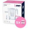 Dzbanek filtrujący BWT Vida + 5 wkładów MG2+ Biały Uchylna klapka wlewu wody Tak