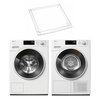 Pralka MIELE WWB360 WCS 8kg 1400 obr + Suszarka MIELE TWC640WP EcoSpeed z pompą ciepła + Łącznik MIELE WTV 502
