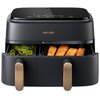Air Fryer Frytkownica beztłuszczowa PHILIPS Ovi Dual Basket NA352/00 podwójny kosz i ponad 1000 darmowych przepisów Możliwość mycia części w zmywarce Misa
