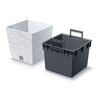 Donica PROSPERPLAST Furu Square Low DFS300-S449 19L Biały Materiał Tworzywo sztuczne