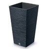 Doniczka PROSPERPLAST Furu Square DFSH240-S433 19L Antracytowy