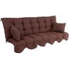 Poduszki na huśtawkę PATIO Minorca H047-04PB 184 x 52 x 10 cm Brązowy Materiał Bawełna
