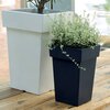 Donica PROSPERPLAST Lofly Square DLOFQ240-S433 12.9L Antracyt Materiał Tworzywo sztuczne