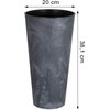 Donica PROSPERPLAST Tubus Slim Beton Effect DTUS200E-S433 8L Antracyt Rodzaj Donica