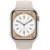 Apple Watch 8 GPS 45mm koperta z aluminium (księżycowa poświata) + pasek sportowy (księżycowa poświata) Kształt Prostokątny